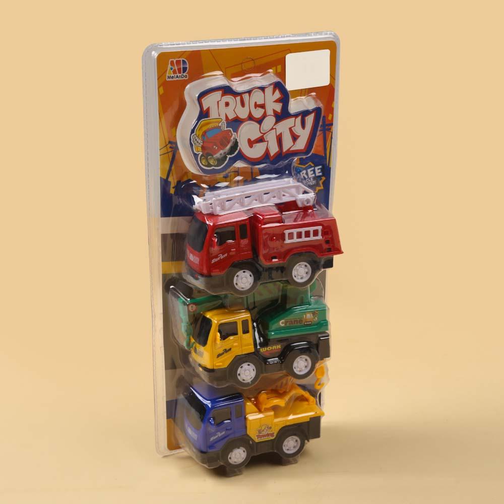 Truck City Set For Kids - Multi Colour (M3388 )